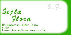 sejla flora business card